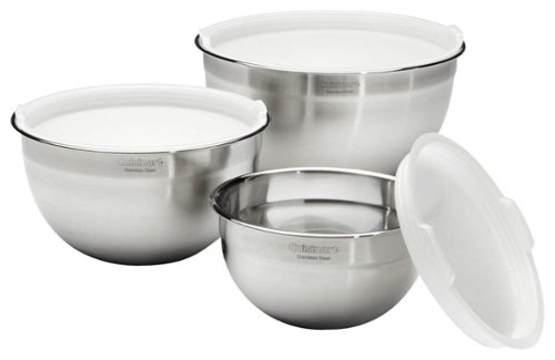 Cuisinart - 3-Piece Mixing Bowl Set - Stainless-Steel
