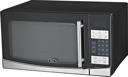  Oster - 1.1 Cu. Ft. Mid-Size Microwave - Stainless steel