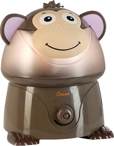  CRANE - 1 Gal. Adorable Ultrasonic Cool Mist Humidifier Monkey - Brown