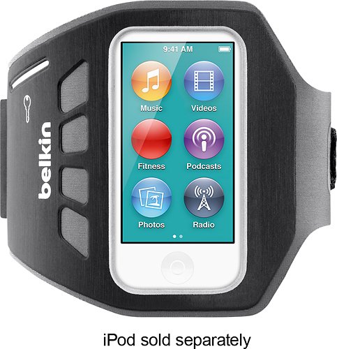  Belkin - EaseFit Plus Armband for 7th-Generation Apple® iPod® nano - Blacktop