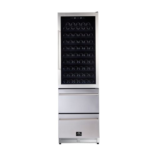 Forno Appliances - Azienda 108-Bottle Wine Cooler - Stainless Steel