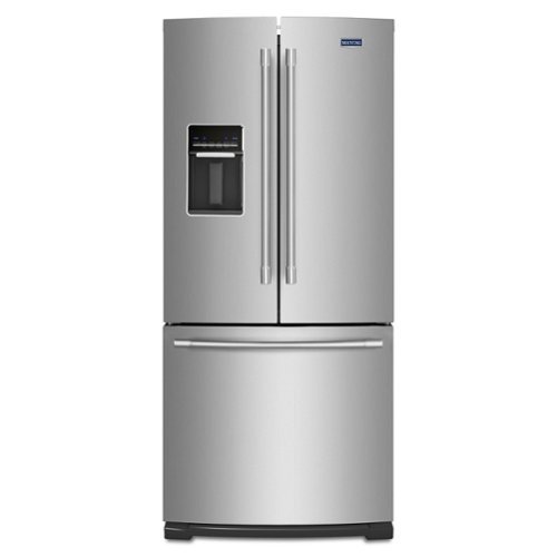  Maytag - 20 cu. ft. French Door Refrigerator with Exterior Water Dispenser - Fingerprint Resistant Stainless Steel