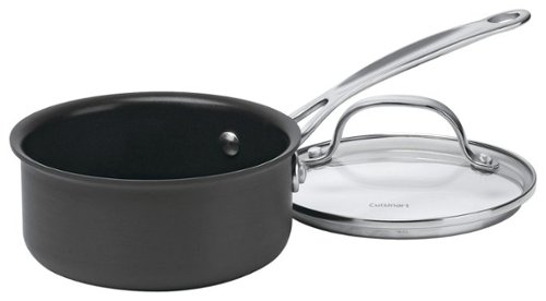 Cuisinart - Chef's Classic 1-Quart Sauce Pan - Black-Angle_Standard 
