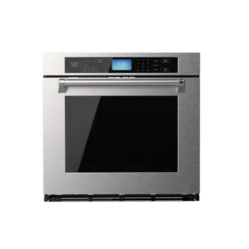Front. Kucht - Kucht 30 in. 5 cu. ft. Single Electric Wall Oven with True Convection and Self-Cleaning in Stainless Steel - Stainless Steel.