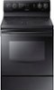 Samsung - 5.9 Cu. Ft. Self-Cleaning Freestanding Electric Convection Range - Black-Front_Standard