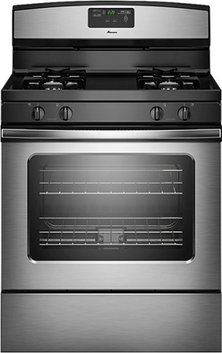  Amana - 5.0 Cu. Ft. Self-Cleaning Freestanding Gas Range - Stainless steel
