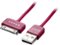 Dynex™ - Apple MFi Certified 3' USB-to-Apple® 30-Pin Charge-and-Sync Cable - Ruby-Front_Standard