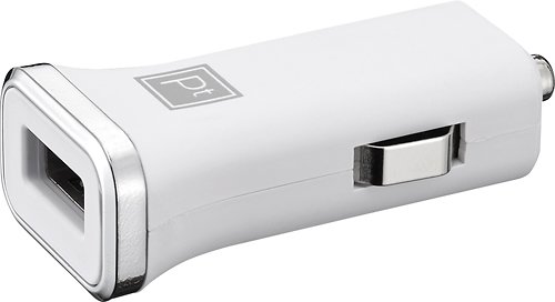  Platinum™ - USB Vehicle Charger - White/Chrome