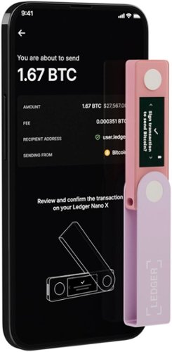 Ledger Nano X Crypto Hardware Wallet - Bluetooth - Pastel Pink SHOP ONLINE