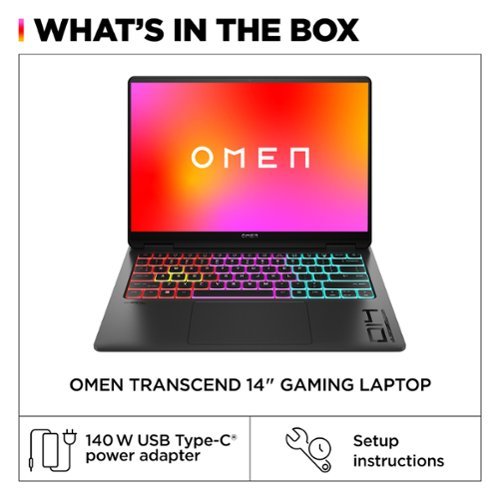 HP OMEN Transcend 14 120Hz 3K OLED Gaming Laptop - Intel Core Ultra 9-185H - 32GB Memory - NVIDIA GeForce RTX 4070 - 1TB SSD - Shadow Black GLOBAL SHIPPING