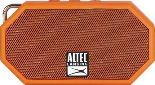  Altec Lansing - Mini H2O Bluetooth Speaker - Orange