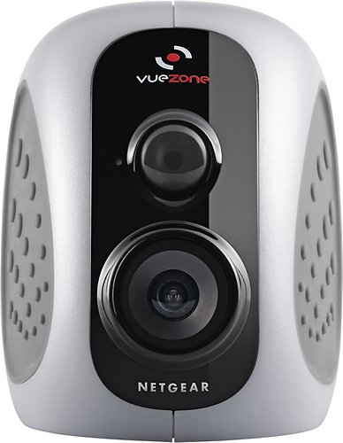  NETGEAR - VueZone Add-On Indoor/Outdoor Wireless Motion Detection Video Camera - Black/Gray