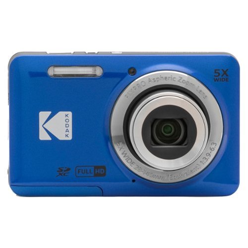 Kodak - PIXPRO FZ55 16.4 Megapixel Compact Camera - Blue-Front_Standard 