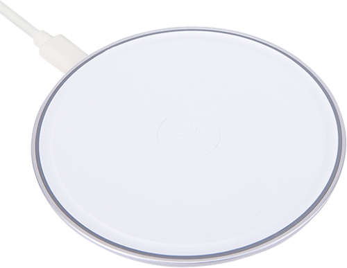 AT&T - 15W Premium Wireless Charging Pad White-Front_Standard 