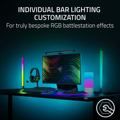 Razer Aether Standing Light RGB LED Light Bars Black RZ43-05320100