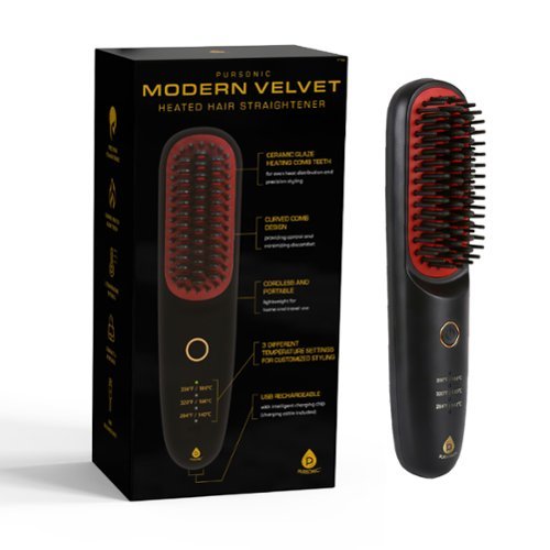 Pursonic - Modern Velvet Heated Hair Straightener-Front_Standard 