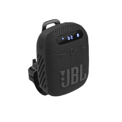 JBL - WIND3 FM Bluetooth handlebar speaker - Black-Front_Standard 