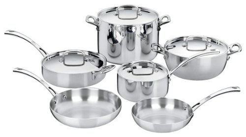 Cuisinart - French Classic 10-Piece Cookware Set - Silver