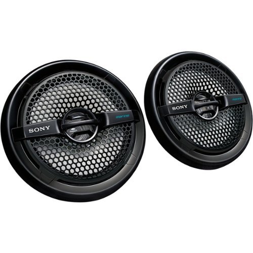  Sony - 6-1/2&quot; 2-Way Coaxial Car/Marine Speakers with Dual Cones (Pair) - Black