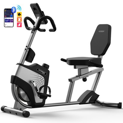 HARISON - Magnetic Recumbent Exercise Bike, Recumbent bikes for Adult and Seniors (BBB50) - Black-Front_Standard 