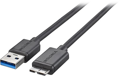  Insignia™ - 3' USB 3.0 A-Male-to-Micro-B-Male Cable