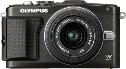  Olympus - PEN E-PL5 Mirrorless Camera with 14-42mm Lens - Black