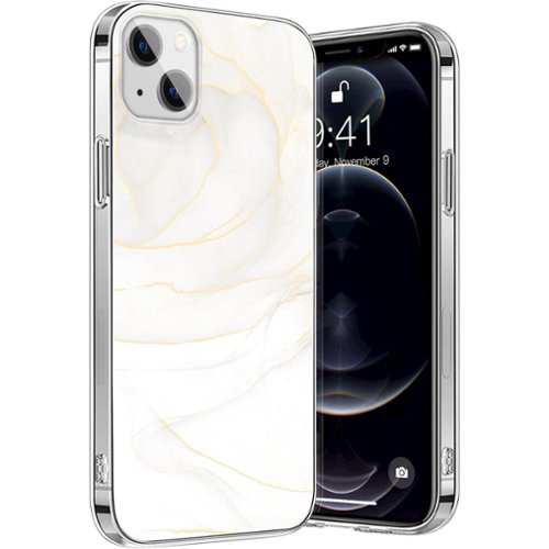 SaharaCase Marble Series Case for Apple iPhone 13 mini - White/Gold WORLDWIDE DELIVERY