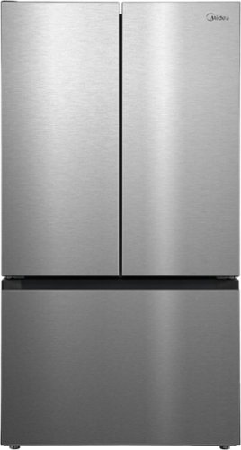 Midea - 32 cu. ft. Standard-Depth PLUS™ French Door Refrigerator + Water2Ways™ + Dual Icemaker + Extra-Large Capacity - Stainless Steel
