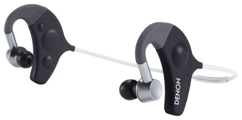 Denon - Exercise Freak Wireless Clip-On Headphones - Black-Front_Standard 