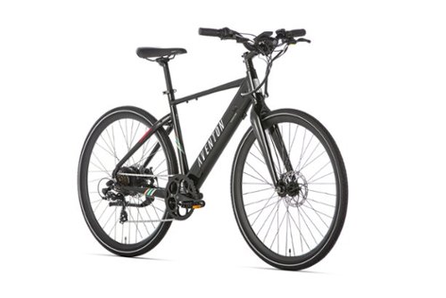 Aventon - Soltera 7-Speed Step-Over Ebike w/ 40 mile Max Operating Range and 20 MPH Max Speed - Regular - Onyx Black-Front_Standard 