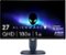 Alienware - AW2725DM 27" IPS LED QHD 180Hz 1ms FreeSync and G-Sync Gaming Monitor with HDR (HDMI, DisplayPort) - Black-Front_Standard