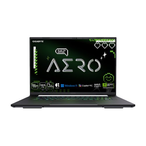 GIGABYTE - AERO X16 - Copilot+ PC - 16" 2560×1600 WQXGA AMD Ryzen Al 7 350 - 1TB SSD - 32GB DDR5 RAM GeForce RTX 5070 - Space Grey