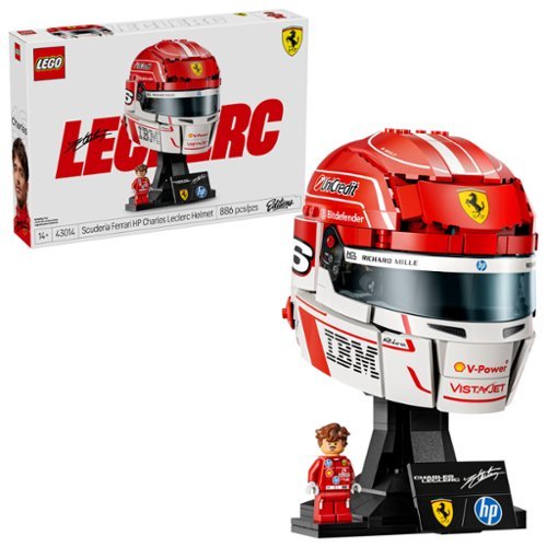 LEGO - Editions Scuderia Ferrari HP Charles Leclerc Helmet 43014-Front_Standard 
