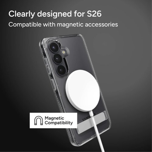 ZAGG Crystal Palace Snap Magnetic Case with Kickstand for Samsung Galaxy S26 - Clear BUY ONLINE