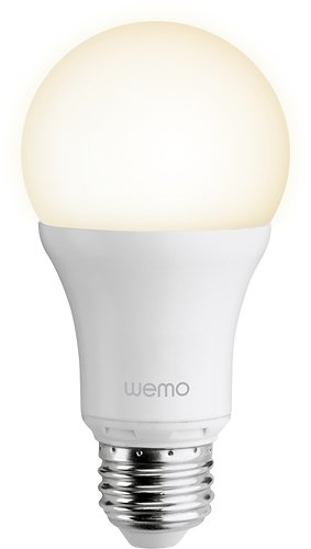  Belkin - WeMo 800-Lumen, 10W Dimmable A19 Smart LED Bulb, 60W Equivalent - Warm White