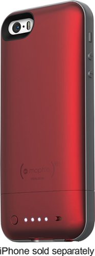  mophie - juice pack air External Battery Case for Apple® iPhone&amp;#174 SE, 5s and 5 - (PRODUCT) RED