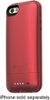 mophie - juice pack plus Charging Case for Apple® iPhone® SE, 5s and 5 - Red-Front_Standard