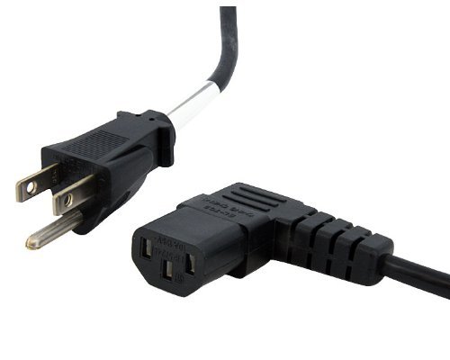 Startech - 6ft Power Cord 5-15P to Right Angle C13-Front_Standard 