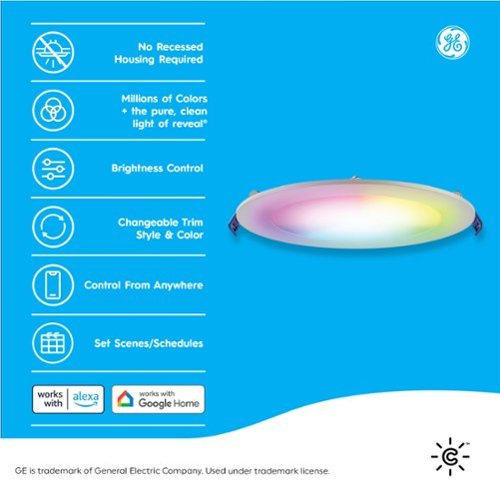 Cync Reveal Wafer Light 4in - Full Color WORLDWIDE DELIVERY