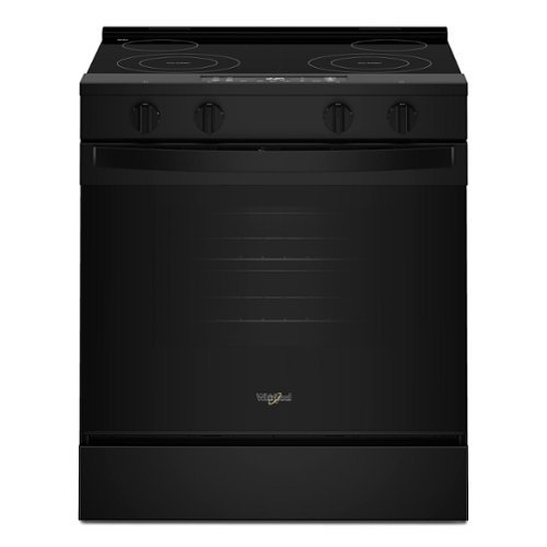 Whirlpool - 5.3 Cu. Ft. Slide-In Electric Range with No Preheat and Slow Cook Modes - Black-Front_Standard 