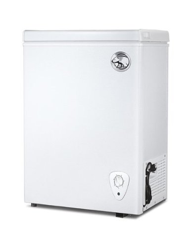 Commercial Cool - 1.8 Cu. Ft. Compact Chest Freezer, Textured Finish, Deep Freezer for Frozen Food Storage - White-Front_Standard 