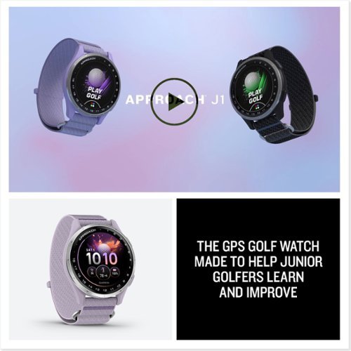 Garmin Approach J1 Junior Golf GPS Smartwatch 43mm Anodized Aluminum - Silver Aluminum Bezel - (2026) GLOBAL SHIPPING