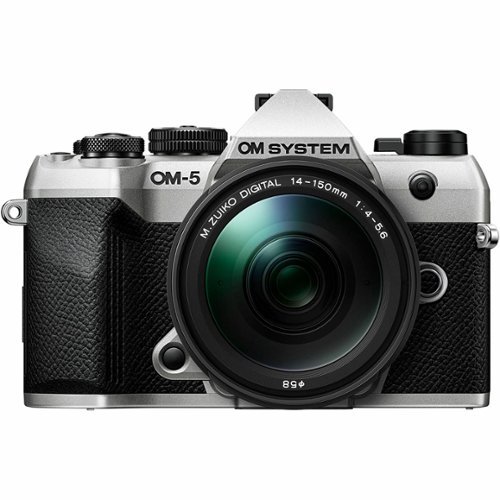 Olympus - V210072SU000 4K Video Mirrorless Camera with Lens - Silver