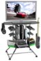 Atlantic - Centipede TV Stand for Flat-Panel TVs Up to 37" - Black-Front_Standard