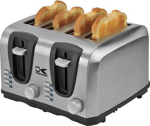  Kalorik - 4-Slice Toaster - Stainless-Steel