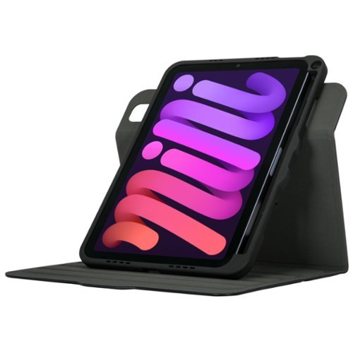 Targus VersaVu Slim Antimicrobial Case for Apple iPad mini (A17 Pro) and iPad mini (6th generation 2021) - Black BUY IN AUSTRALIA