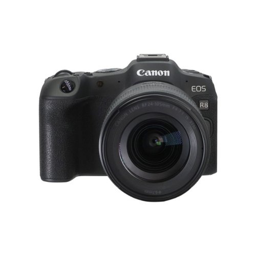 EOS R8 Mirrorless Camera with Canon RF 24-105mm f/4-7.1 IS STM Lens - Black-Front_Standard 
