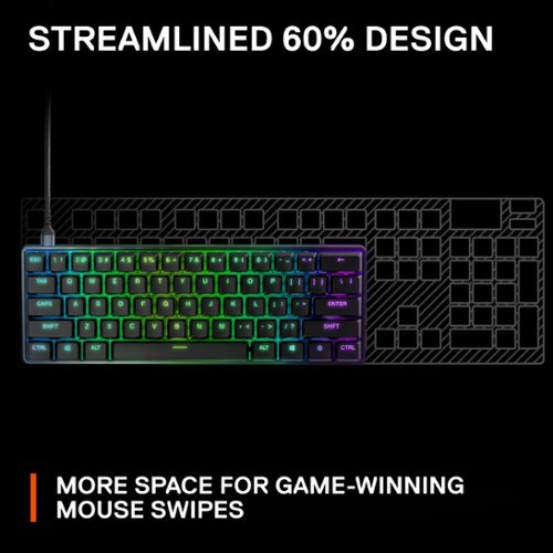SteelSeries Apex 9 Mini 60% Wired Optical OptiPoint Adjustable Actuation Switch Gaming Keyboard with Rapid Tap - Black BUY ONLINE