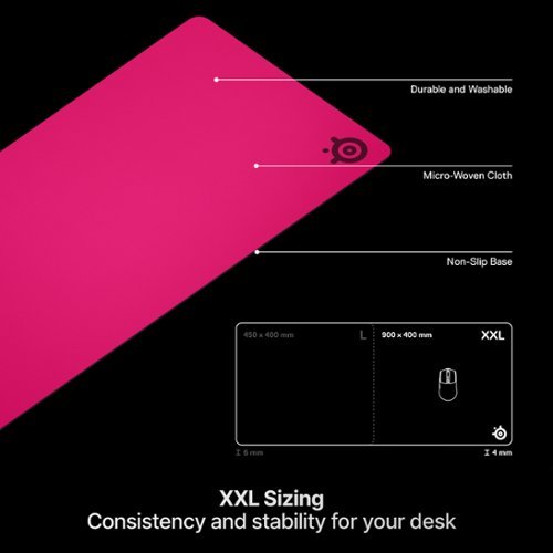 SteelSeries QcK Heavy Gaming Mousepad XXL - Magenta WHERE TO BUY