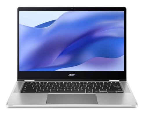 Acer - Spin 514 14" Refurbished Chromebook - AMD Ryzen 3 5125C with 8GB Memory and 128GB Flash Storage - Silver-Front_Standard 